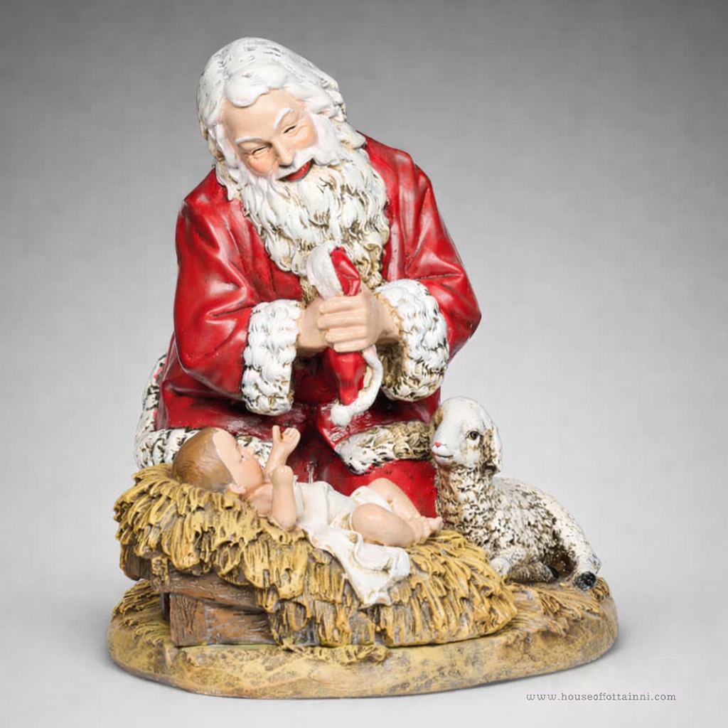8" Kneeling Santa By Joseph Studio #26781