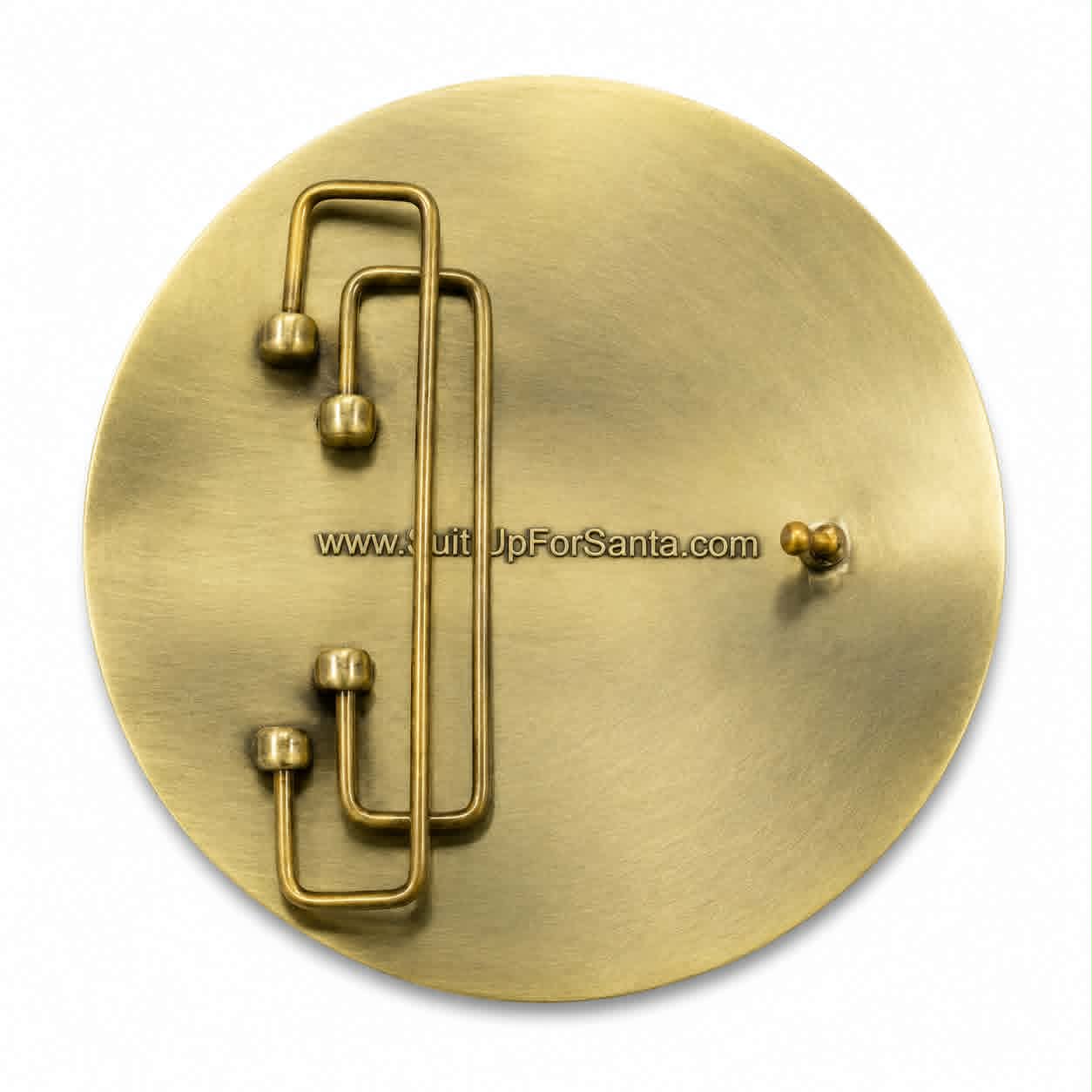 BELIEVE Red and Green Holly Santa Belt Buckle - LAST ONE!