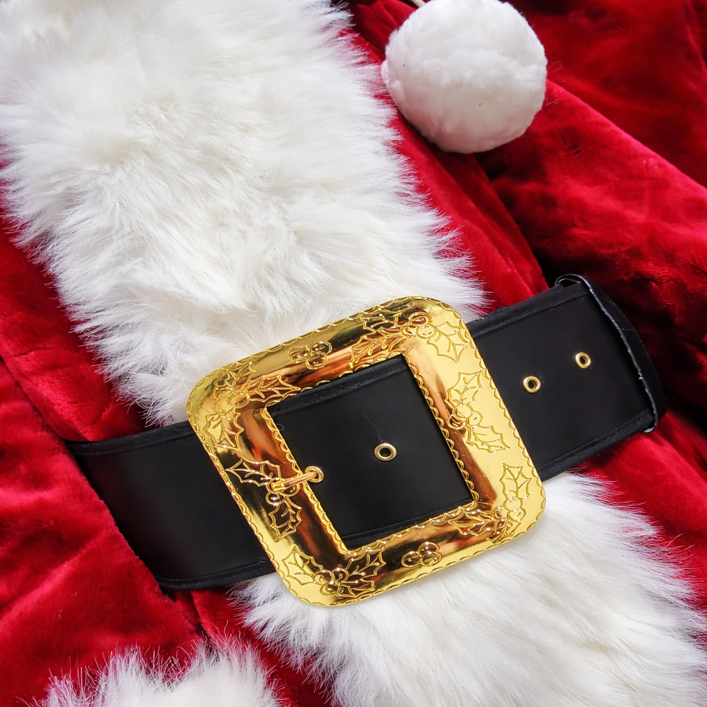 Gold Tone Replacement Buckle with Holly for 3.75 Inch Belt