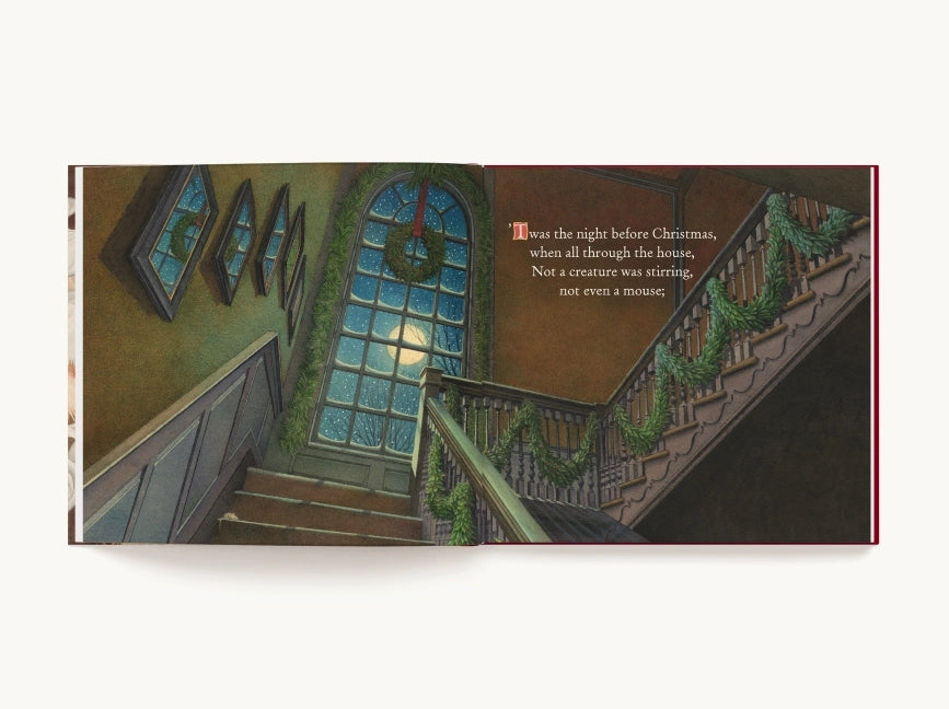 The Night Before Christmas Book and Bell for Santa Visits