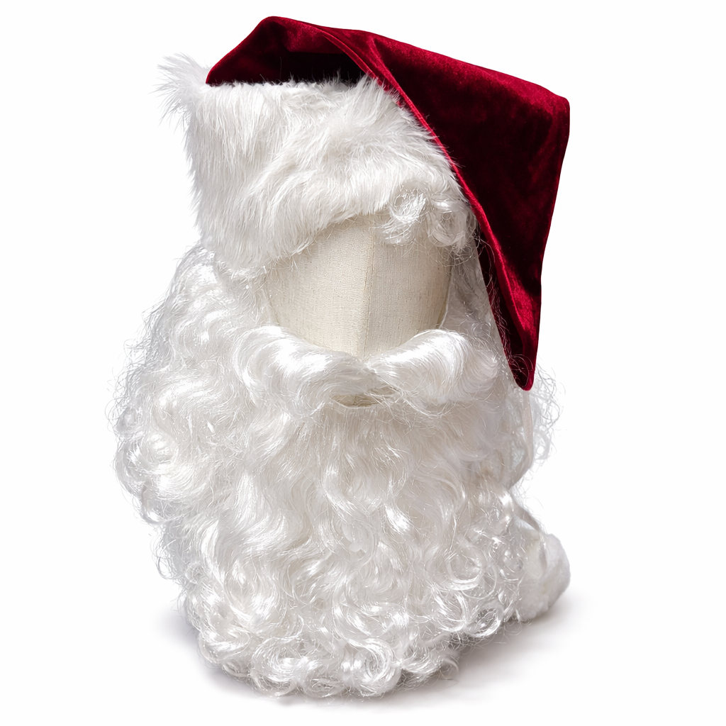 White as Snow Synthetic Santa Wig and Beard Set
