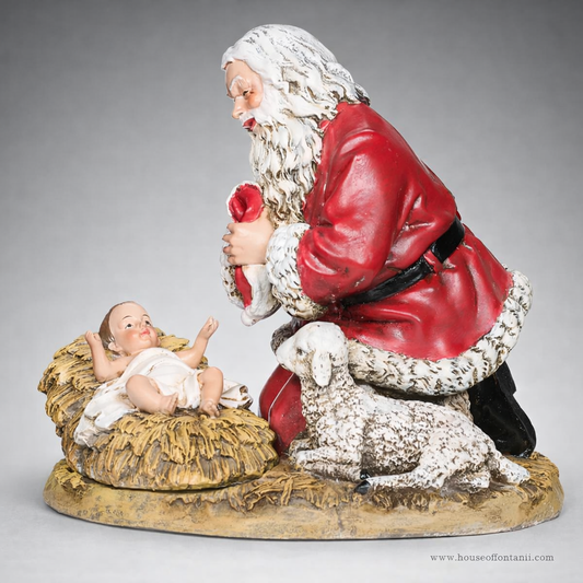 8" Kneeling Santa By Joseph Studio #26781