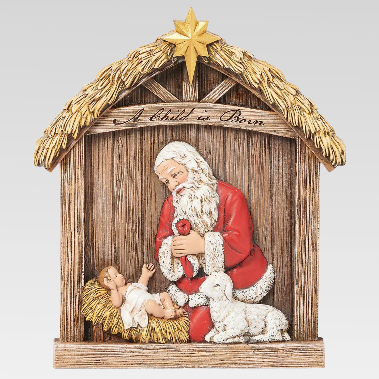 Joseph's Studio Kneeling Santa Plaque #633478