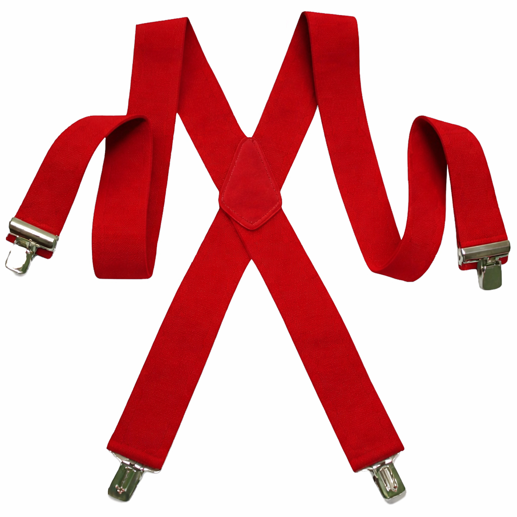 Heavy Duty Red Santa Trouser Suspenders by HALCO