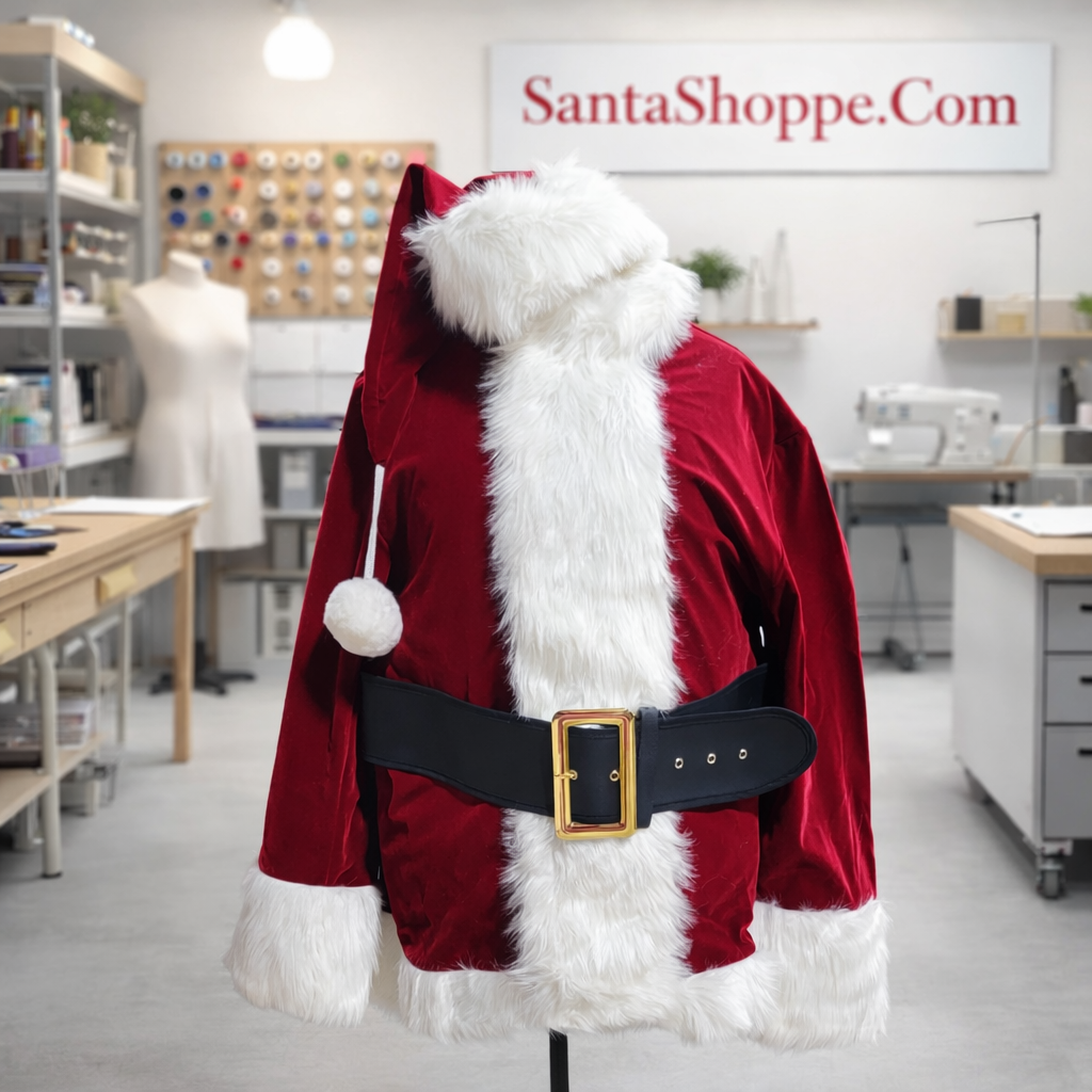The Burgundy Velvet Santa Suit - LARGE - Best