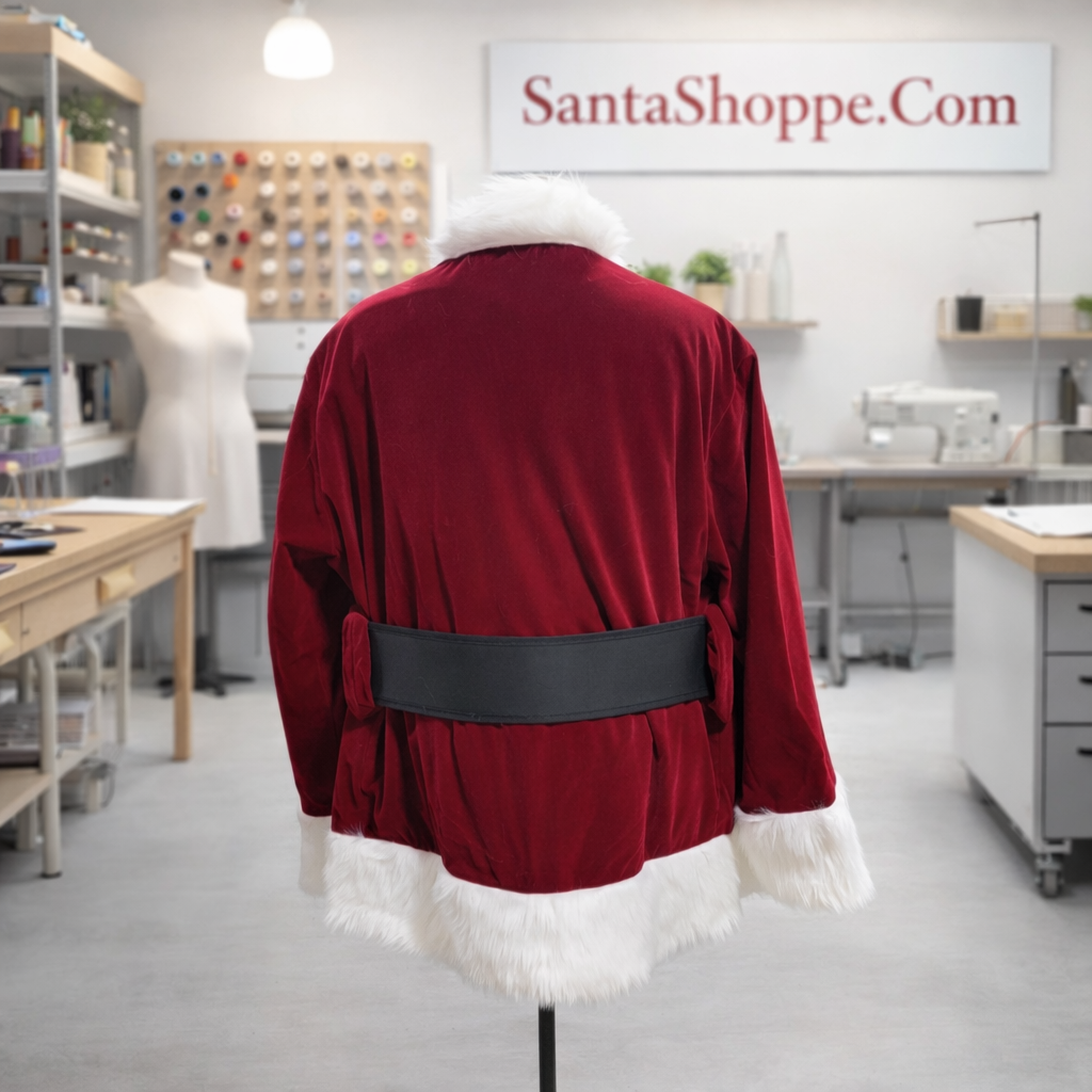 The Burgundy Velvet Santa Suit - LARGE - Best