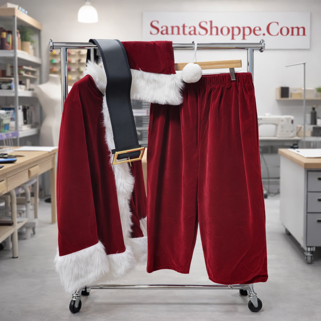 The Burgundy Velvet Santa Suit - LARGE - Best