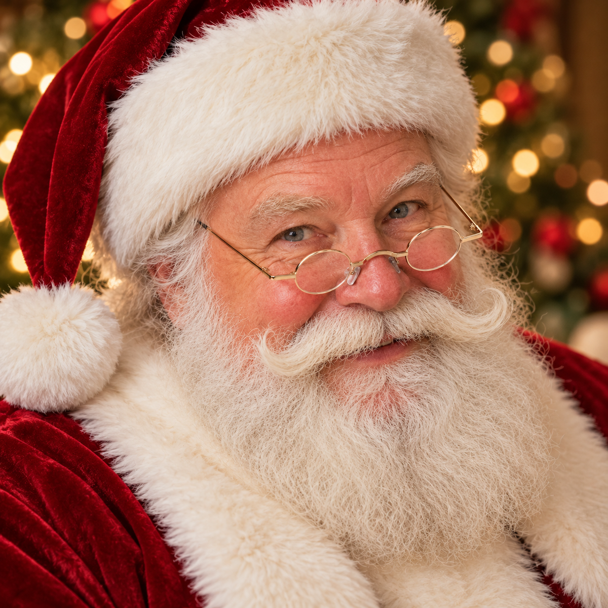 St Nick Antique Glasses for Professional Santa Portrayal