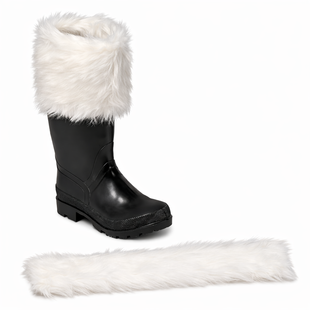 Adult Luxurious Long-Hair Santa Boot Cuffs by HALCO