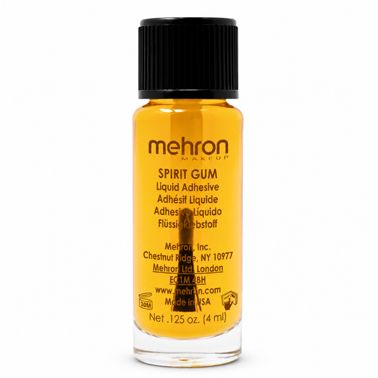 MEHRON Spirit Gum (Santa Wig and Beard Adhesive) .125 Oz with Brush