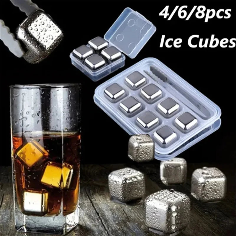 Stainless Steel Whiskey Stone Chillers