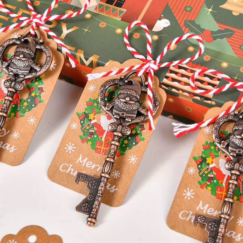 Set of 5 Magic Santa Skeleton Keys for Santa Visits or Santa Evidence