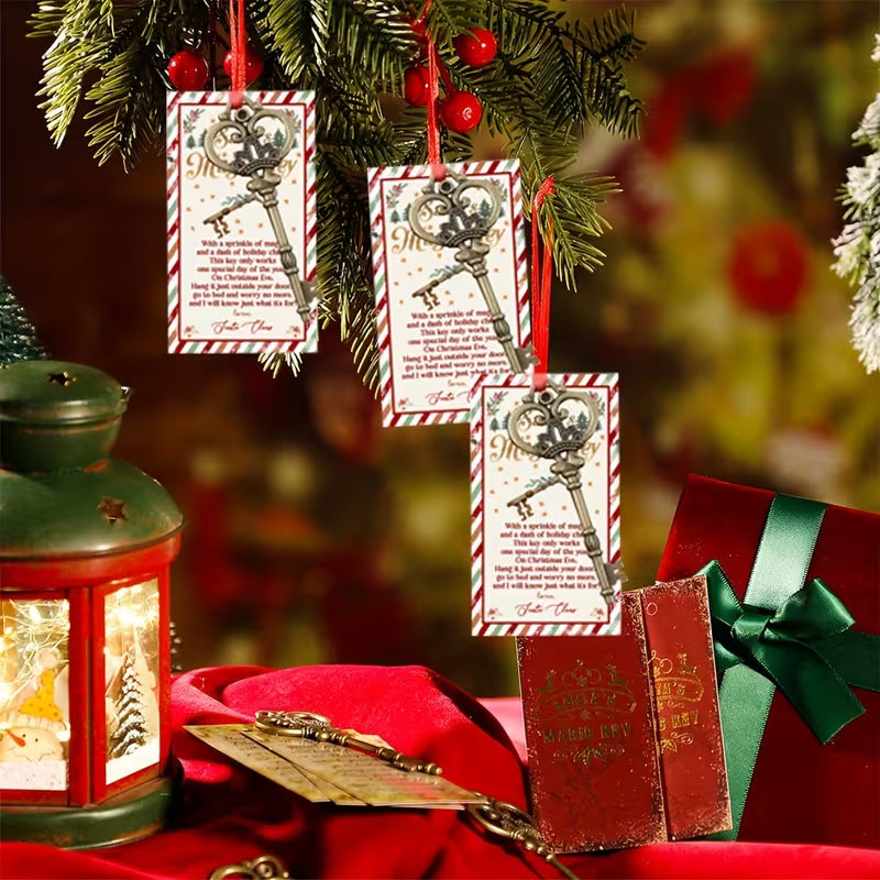 24 Piece Santa Key with Story Card for Santa Visits