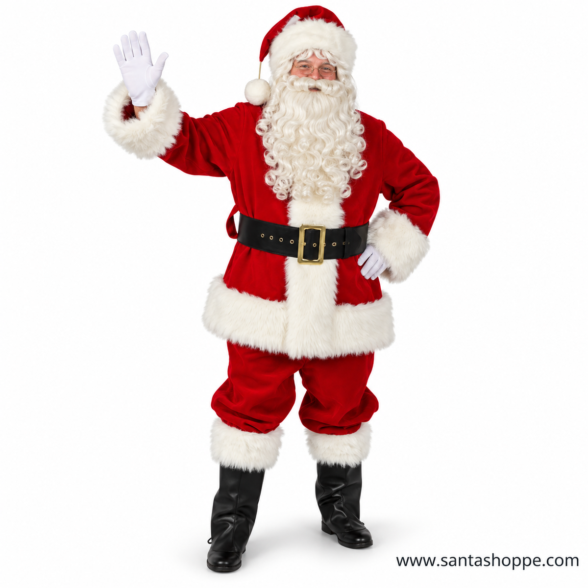 Our Exclusive Pro Red Velvet Santa Suit - Size L **BEST SELLER**