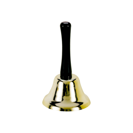 Santa Metal Bell with Wood Handle