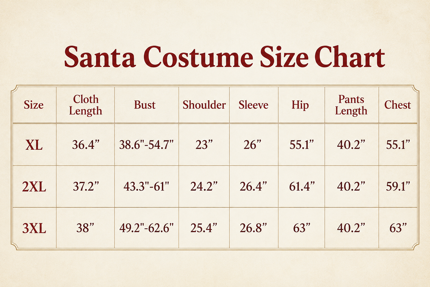 Black Tipped Fur Economy Velvet Santa Suit with Vest and Shirt - 3XL