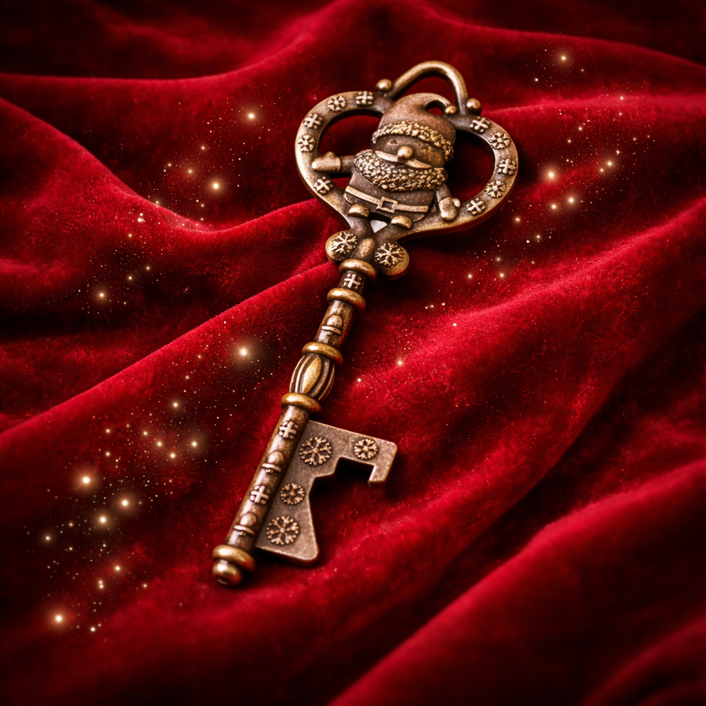 Set of 5 Magic Santa Skeleton Keys for Santa Visits or Santa Evidence