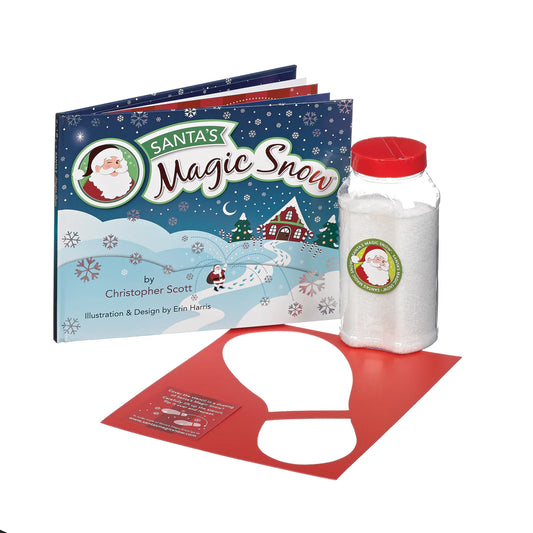 Santa’s Magic Snow Kit with Book & Boot Stencil – Santa Evidence Set