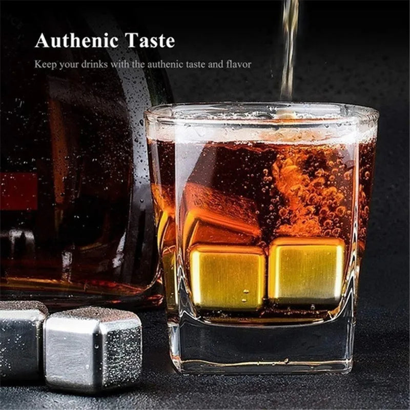 Stainless Steel Whiskey Stone Chillers