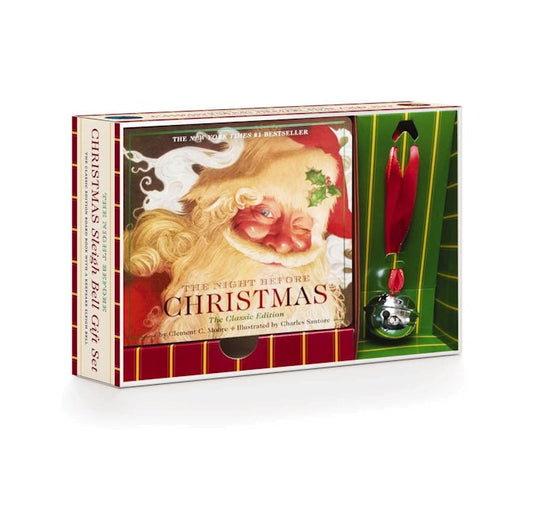 The Night Before Christmas Book and Bell for Santa Visits